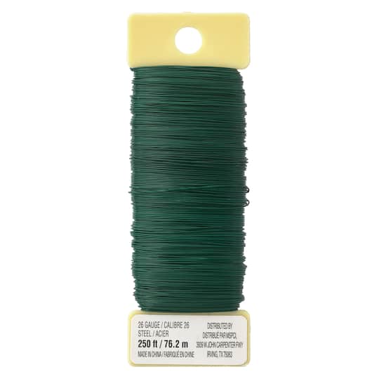 Green Floral Wire, 26 Gauge by Ashland®